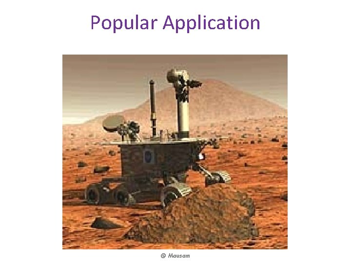 Popular Application © Mausam 