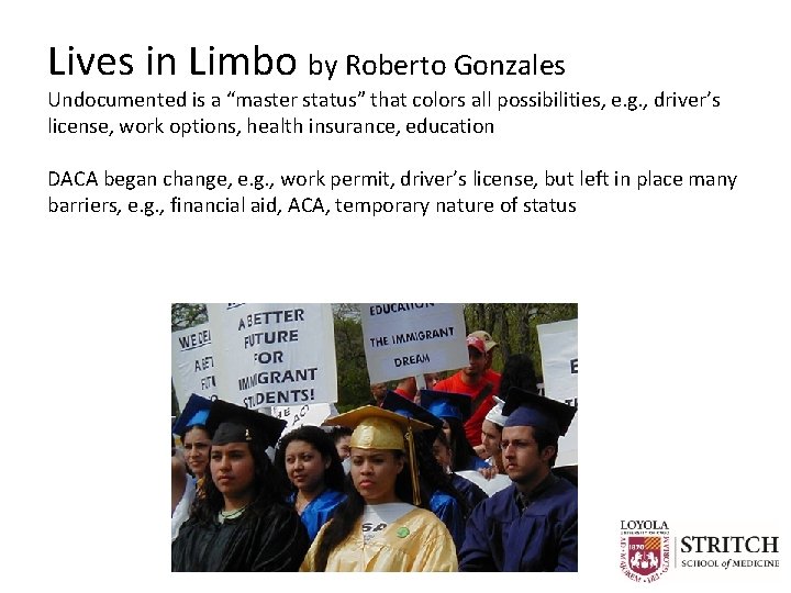 Lives in Limbo by Roberto Gonzales Undocumented is a “master status” that colors all Lives in Limbo by Roberto Gonzales Undocumented is a “master status” that colors all