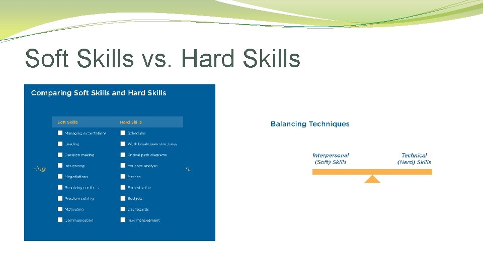 Soft Skills vs. Hard Skills 