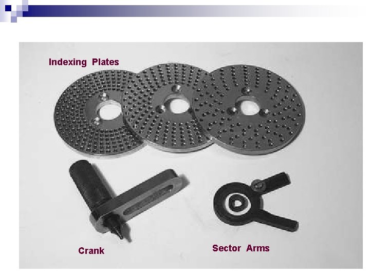 Indexing Plates Crank Sector Arms 