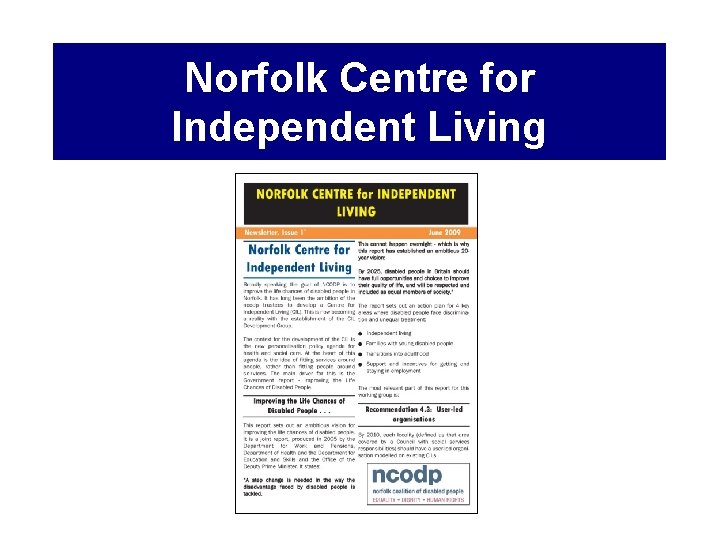 Norfolk Centre for Independent Living 
