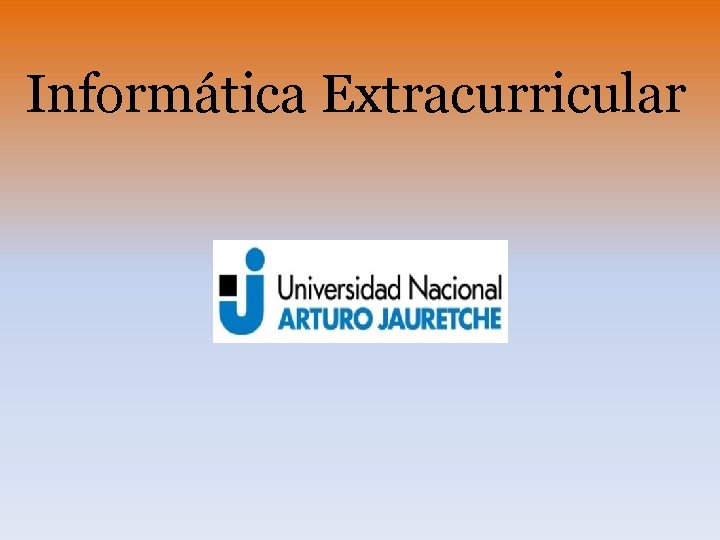 Informática Extracurricular 