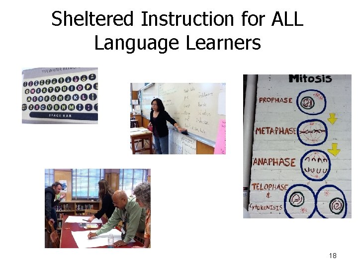 Sheltered Instruction for ALL Language Learners 18 