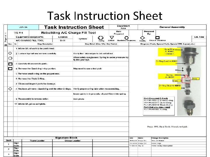 Task Instruction Sheet 