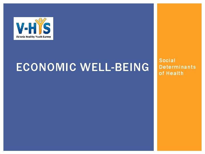 ECONOMIC WELL-BEING Social Determinants of Health 