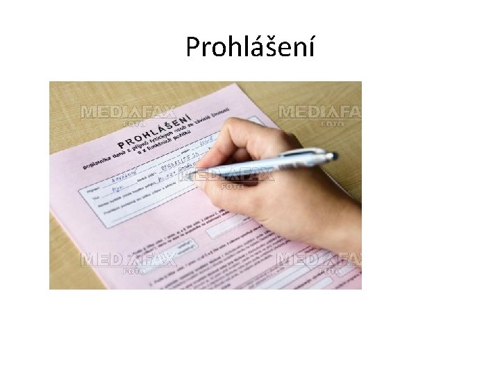 Prohlášení 