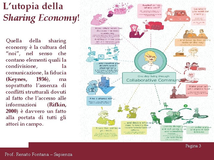 L’utopia della Sharing Economy! Quella della sharing economy è la cultura del “noi”, nel