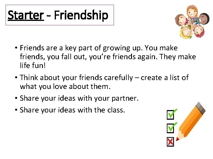 Object Lesson About Friends Lesson 5 Learning Objectives To explore the importance