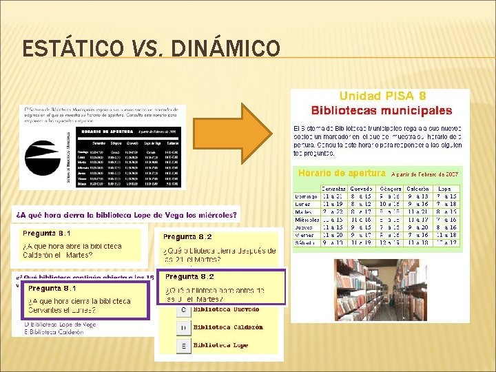 ESTÁTICO VS. DINÁMICO 