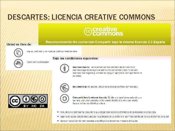 DESCARTES: LICENCIA CREATIVE COMMONS 