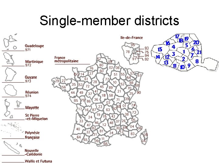 Single-member districts Single-member districts