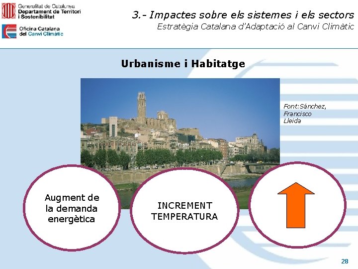 3. - Impactes sobre els sistemes i els sectors Estratègia Catalana d’Adaptació al Canvi