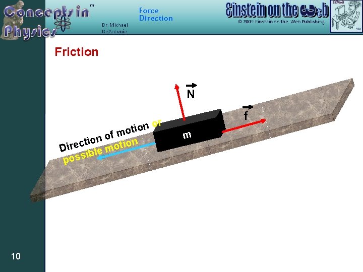 Force Direction Friction N or n o i mot f o on i t