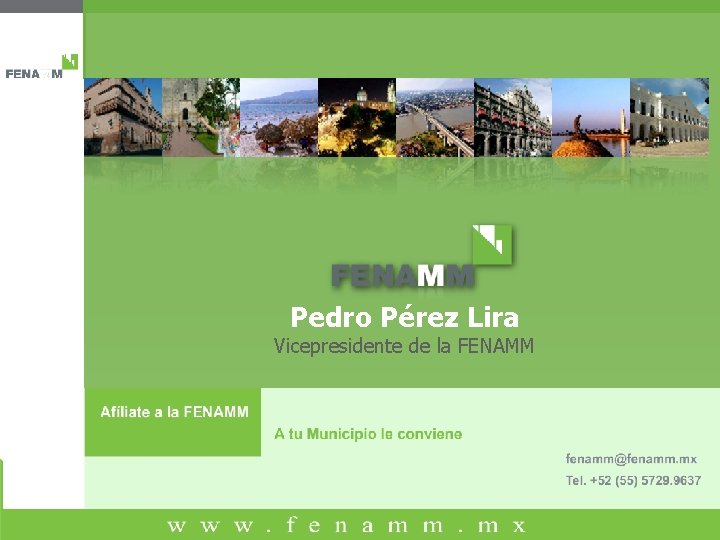 Pedro Pérez Lira Vicepresidente de la FENAMM 