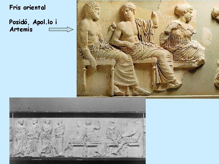 Fris oriental Posidó, Apol. lo i Artemis 