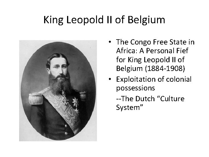 King Leopold II of Belgium • The Congo Free State in Africa: A Personal