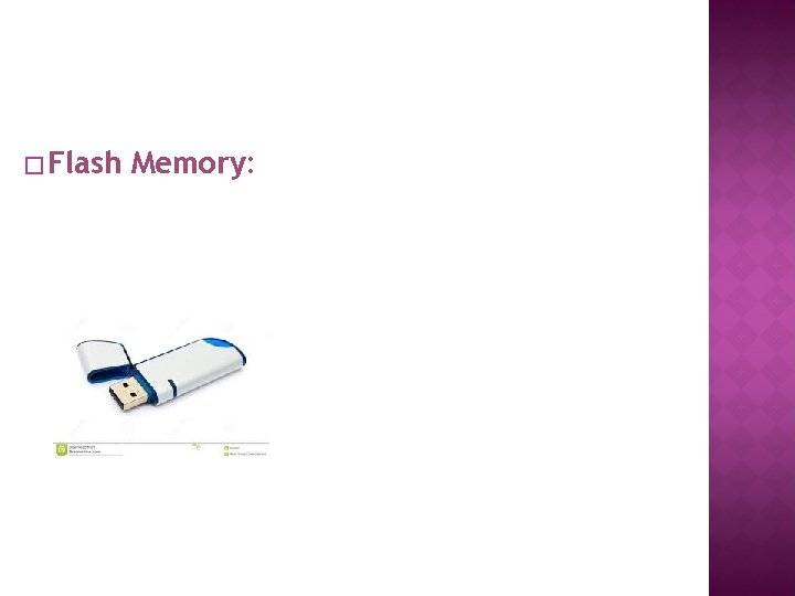 � Flash Memory: 
