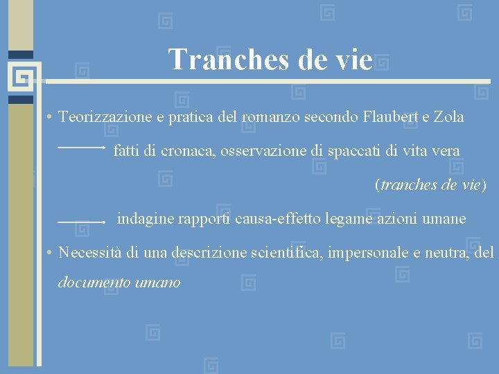 Tranches de vie • Teorizzazione e pratica del romanzo secondo Flaubert e Zola fatti