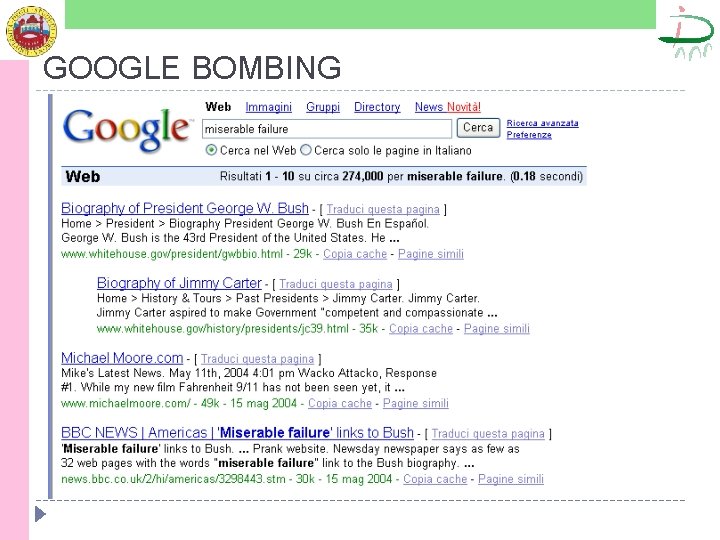 GOOGLE BOMBING 