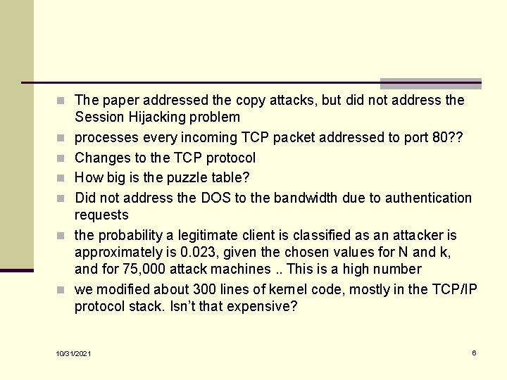 n The paper addressed the copy attacks, but did not address the n n