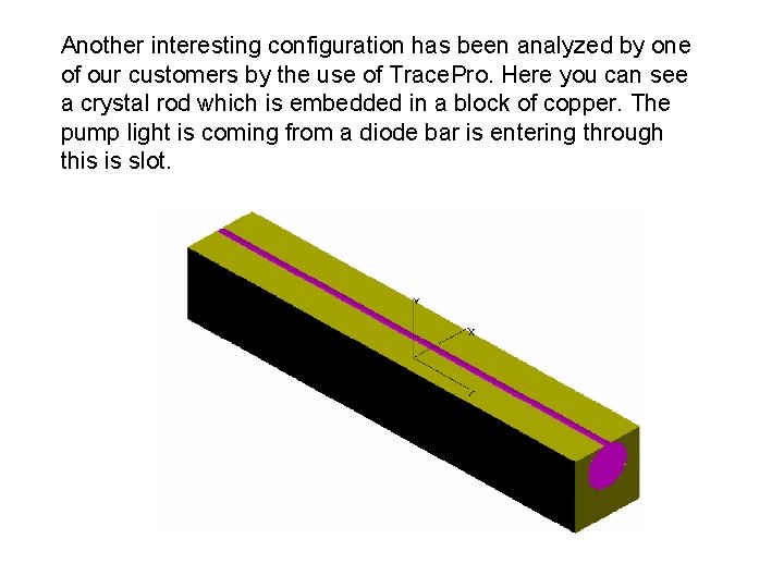 Another interesting configuration has been analyzed by one of our customers by the use