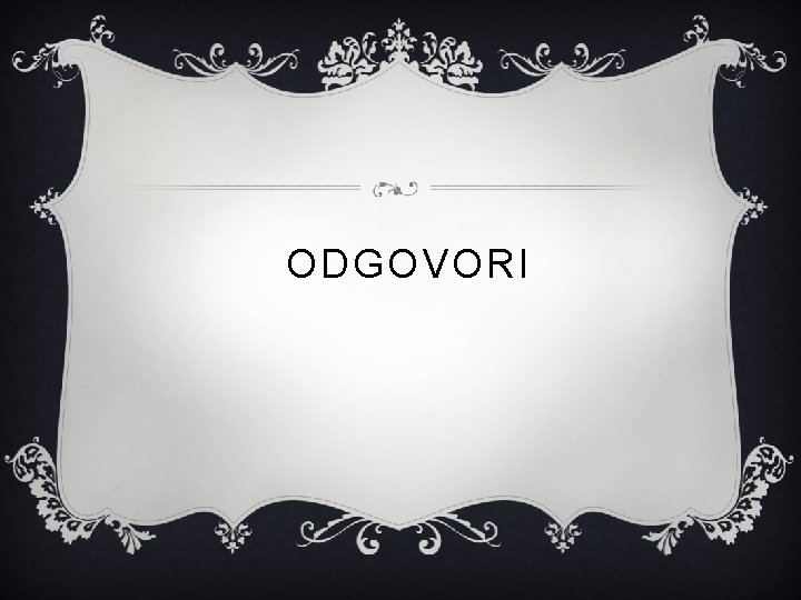 ODGOVORI 