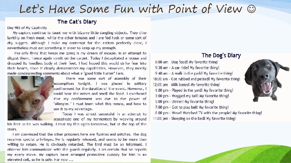 Let’s Have Some Fun with Point of View 