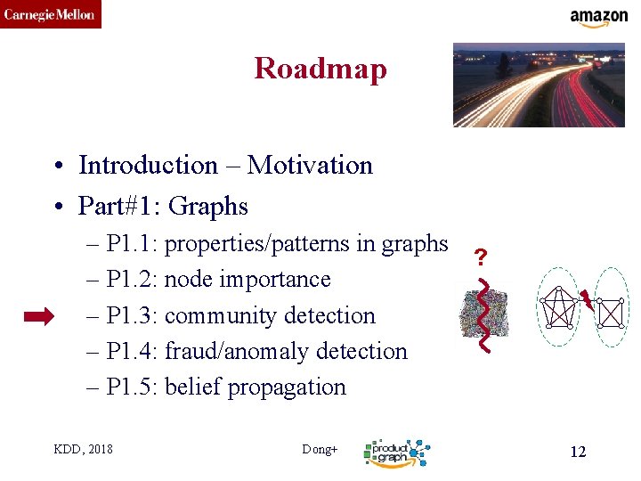 CMU SCS Roadmap • Introduction – Motivation • Part#1: Graphs – P 1. 1: