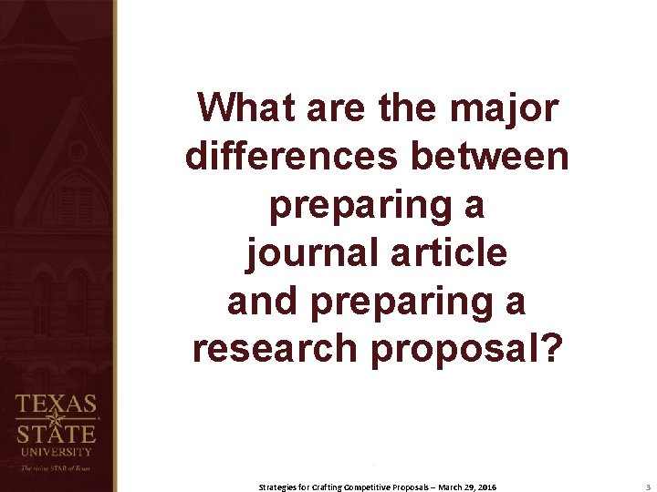 What are the major differences between preparing a journal article and preparing a research