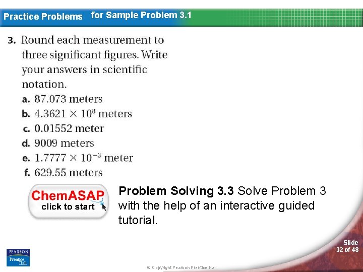 Practice Problems for Sample Problem 3. 1 Problem Solving 3. 3 Solve Problem 3