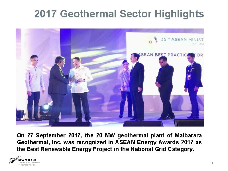 2017 Geothermal Sector Highlights On 27 September 2017, the 20 MW geothermal plant of