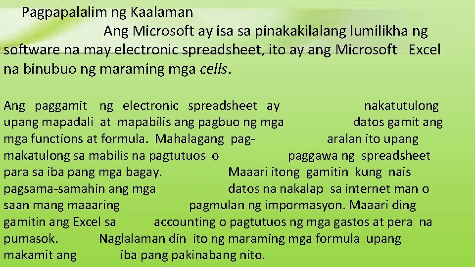 Pagpapalalim ng Kaalaman Ang Microsoft ay isa sa pinakakilalang lumilikha ng software na may Pagpapalalim ng Kaalaman Ang Microsoft ay isa sa pinakakilalang lumilikha ng software na may