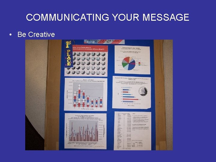 COMMUNICATING YOUR MESSAGE • Be Creative COMMUNICATING YOUR MESSAGE • Be Creative