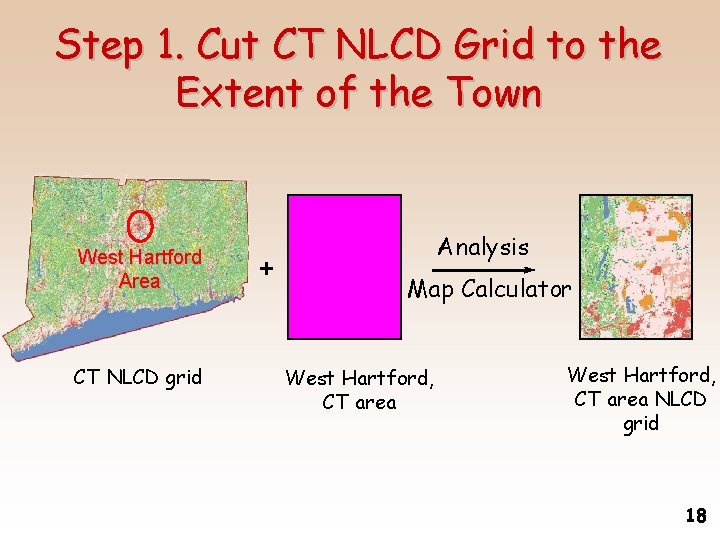 Step 1. Cut CT NLCD Grid to the Extent of the Town West Hartford