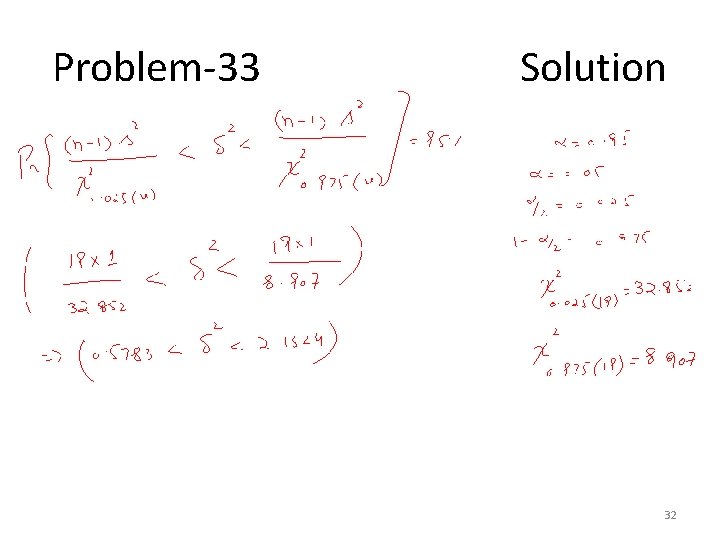 Problem-33 Solution 32 