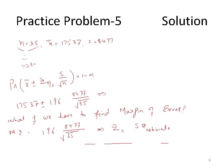 Practice Problem-5 Solution 9 