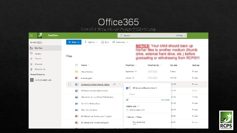 Office 365 One. Drive: Secure Cloud Storage (1000 GB Max) 