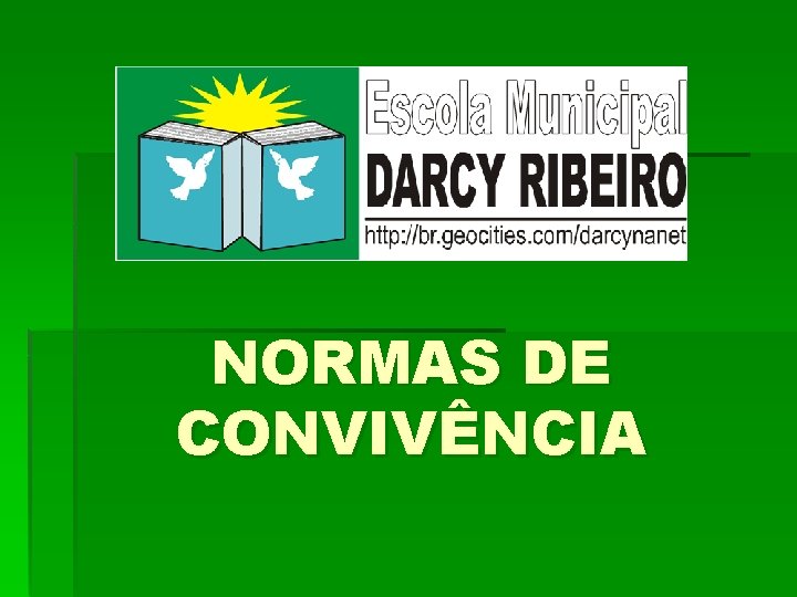 NORMAS DE CONVIVÊNCIA 