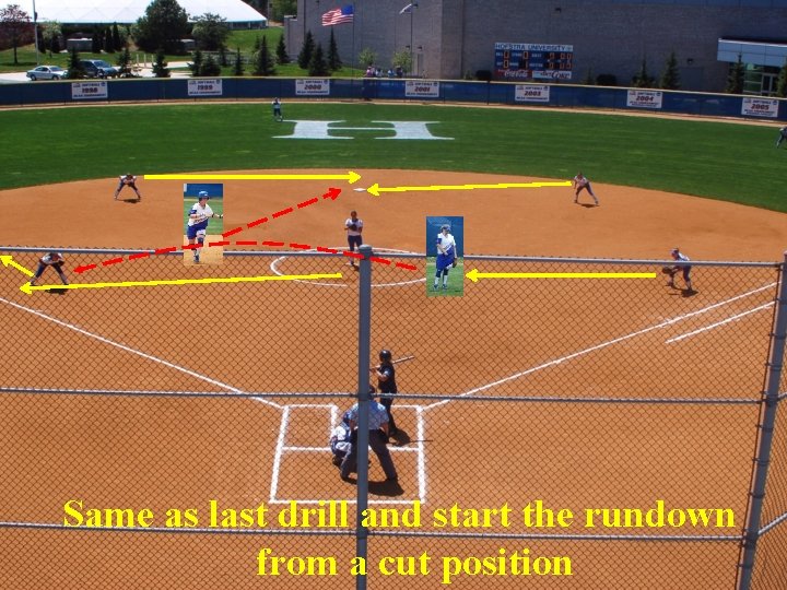 Same as last drill and start the rundown from a cut position 