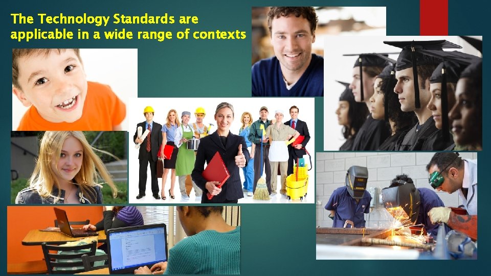 The Technology Standards are applicable in a wide range of contexts 