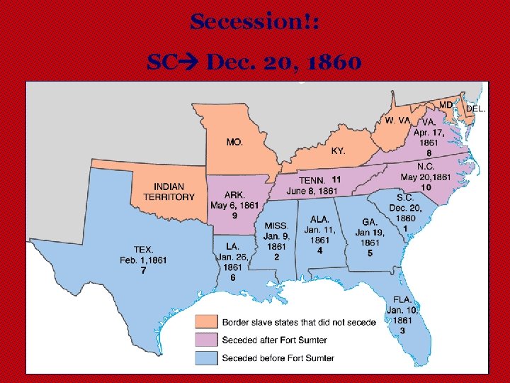 Secession!: SC Dec. 20, 1860 