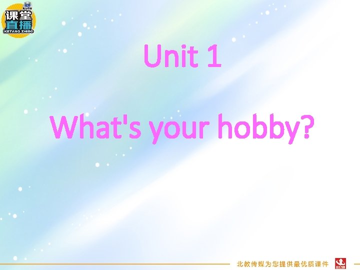 Unit 1 What's your hobby? 