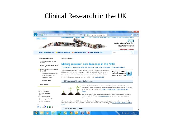 Clinical Research in the UK 