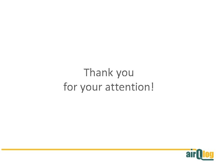 Thank you for your attention! 