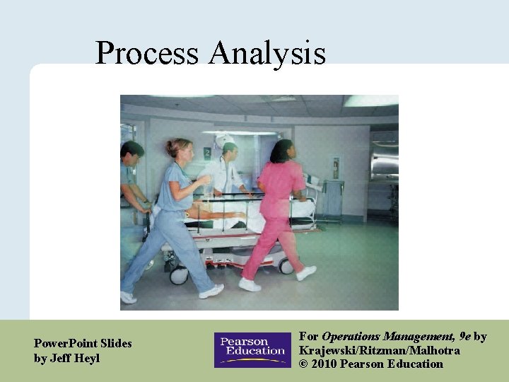 Process Analysis Power. Point Slides by Jeff Heyl Copyright © 2010 Pearson Education, Inc.