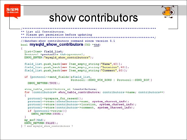 show contributors 