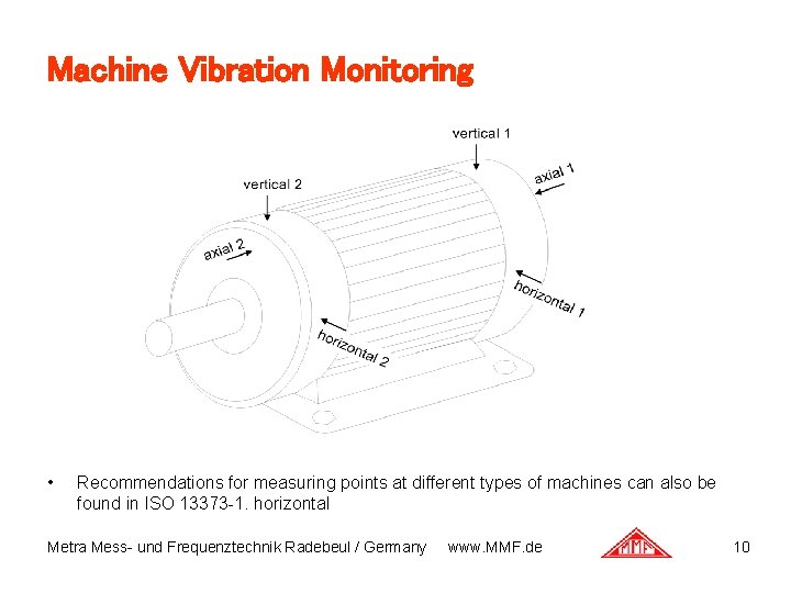 Machine Vibration Monitoring • Recommendations for measuring points at different types of machines can Machine Vibration Monitoring • Recommendations for measuring points at different types of machines can