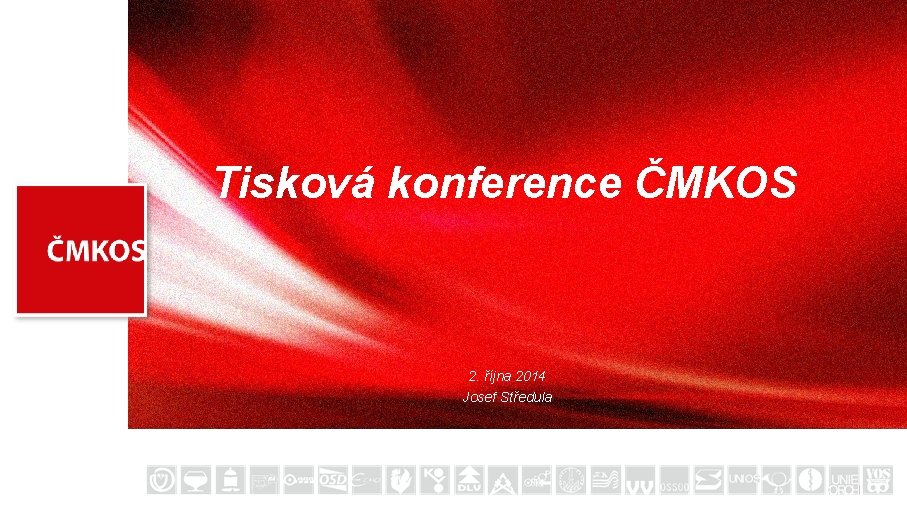 Tisková konference ČMKOS 2. října 2014 Josef Středula 