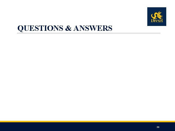 QUESTIONS & ANSWERS 20 