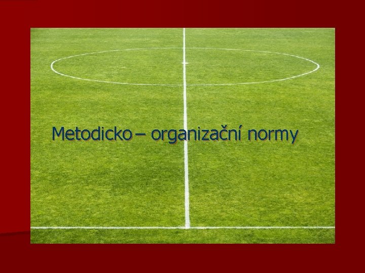 Metodicko – organizační normy 